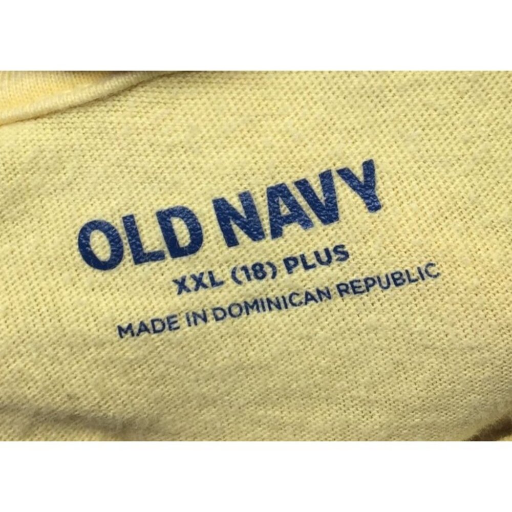 ''Grow Your Game'' Old Navy Yellow Short Sleeved Shirt Size XXL (18) - Picture 3 of 14